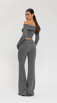 Off-Shoulder Strick-Set