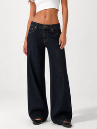 Low Waist Wide Leg – Dark Blue