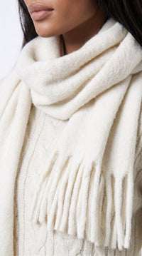 Der Classique Schal – Creme