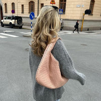 Shell Weave Maxi Bag Pink