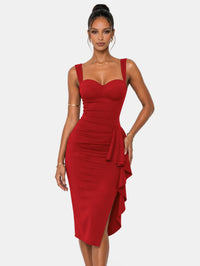 Formal cocktail midi dress