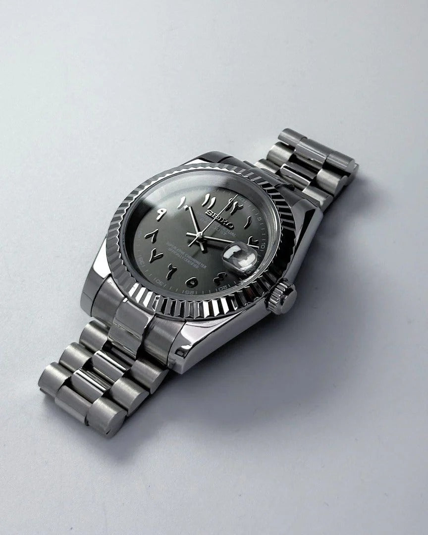 VESTJUST GREY ARABIC DIAL