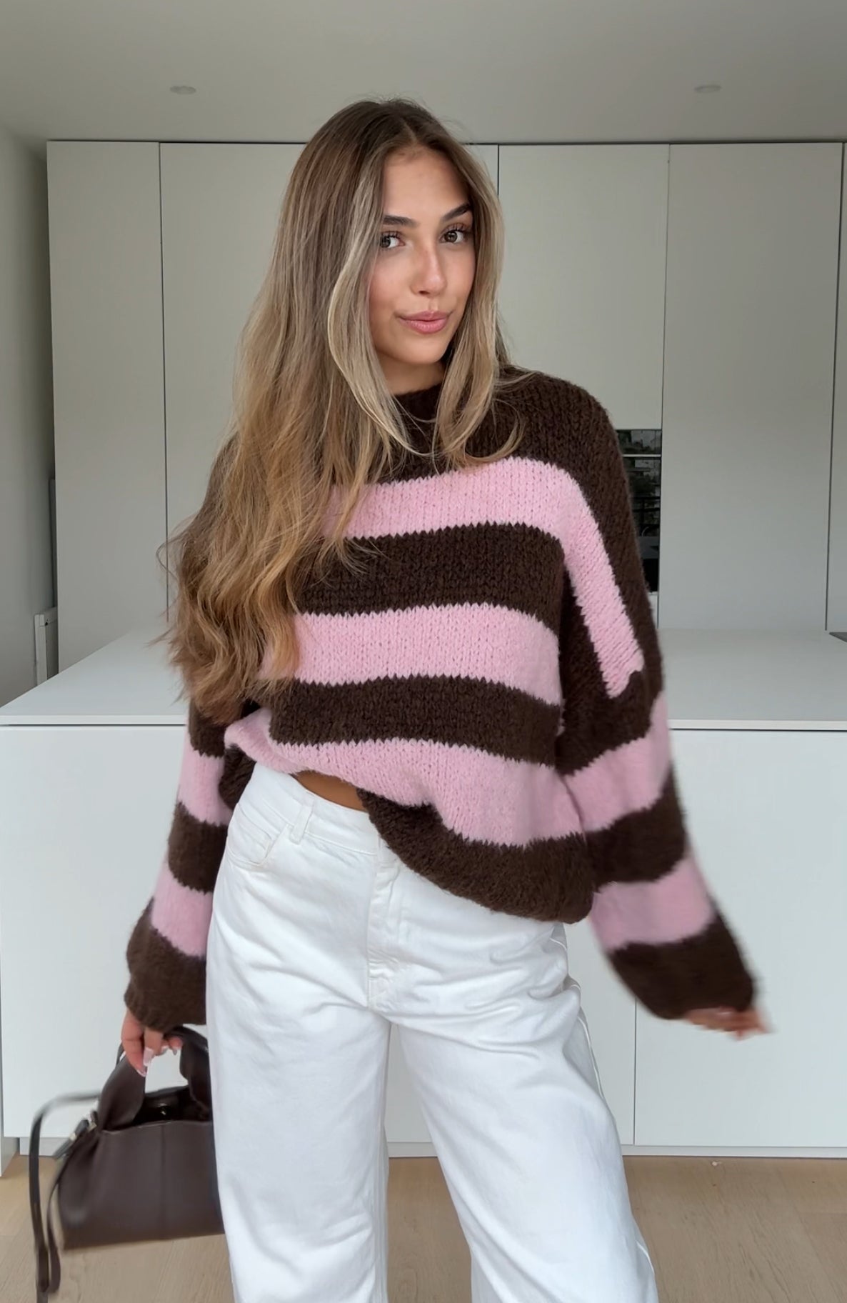 SOFT BOLD STRIPED PULLOVER BLOSSOM