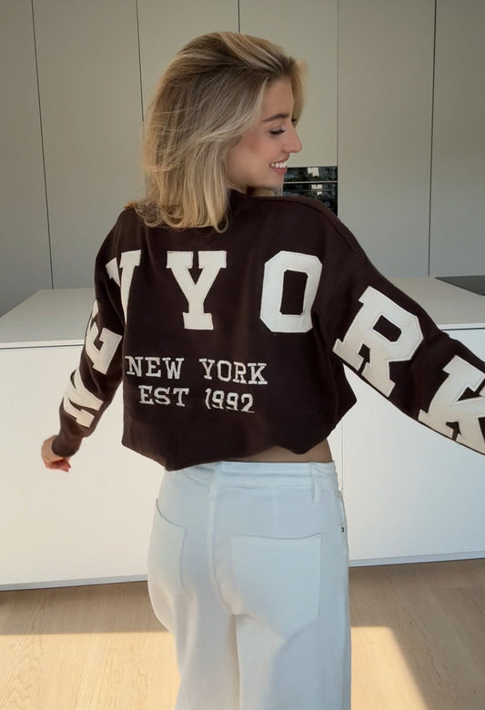 NEW YORK PULLOVER CHOCOLATE