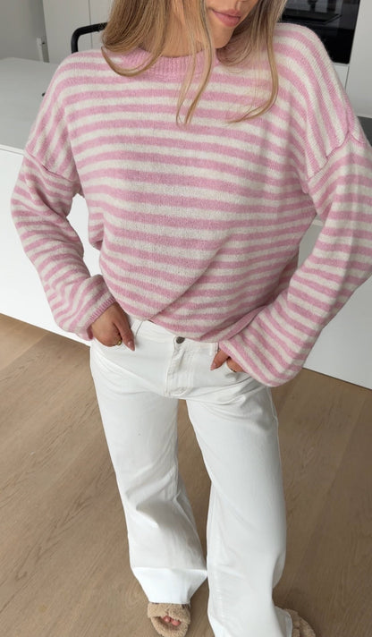 SOFT STRIPED PULLOVER COTTON