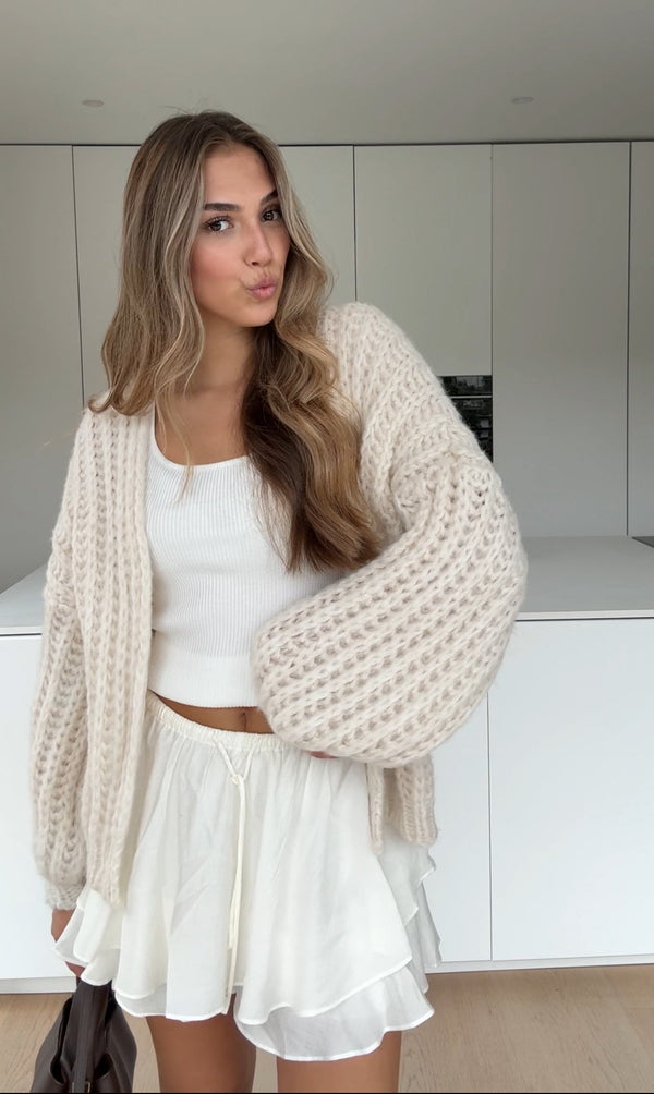 Comfy Knit Cardigan Vanilla