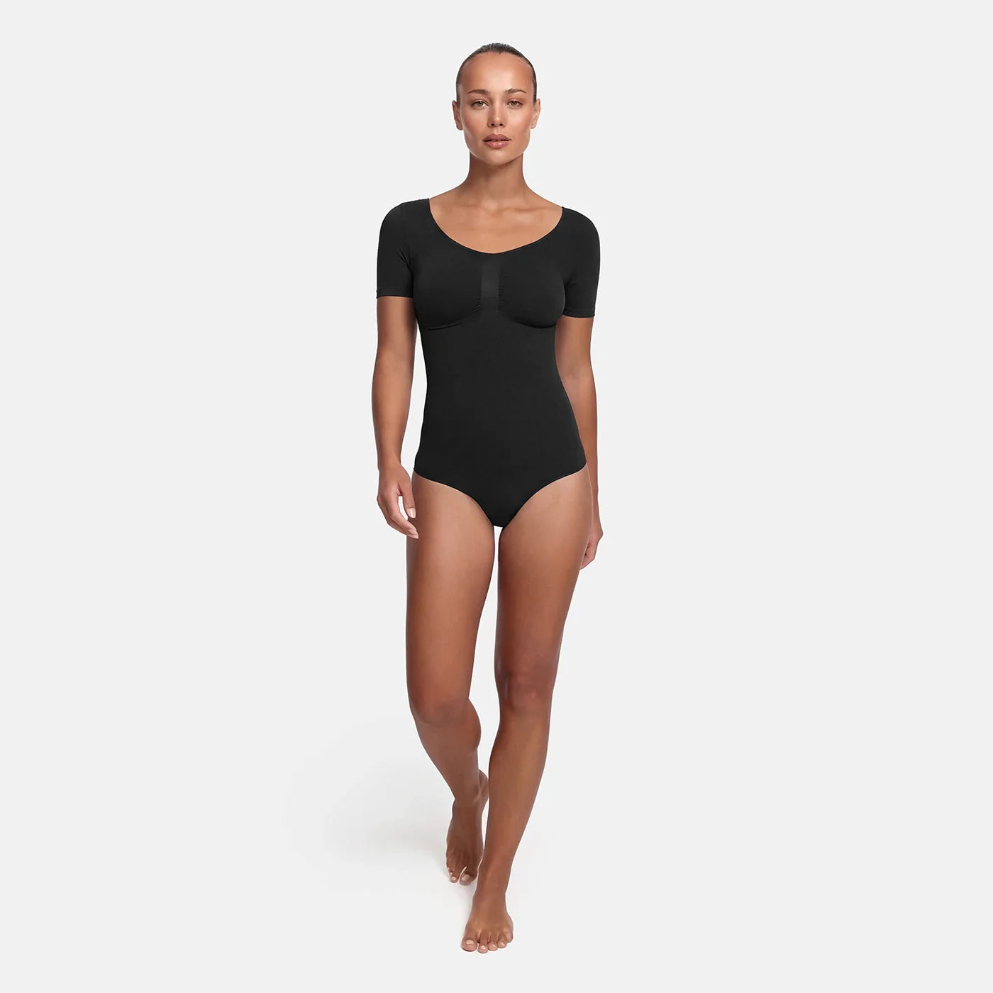 T-Shirt Bodysuit Sculpting Shapewear mit Slip