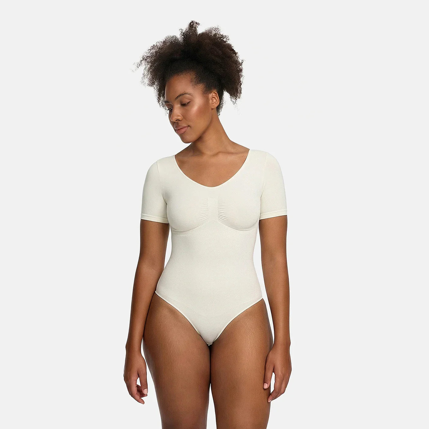T-Shirt Bodysuit Sculpting Shapewear mit Slip