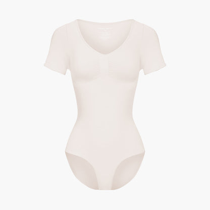 T-Shirt Bodysuit Sculpting Shapewear mit Slip