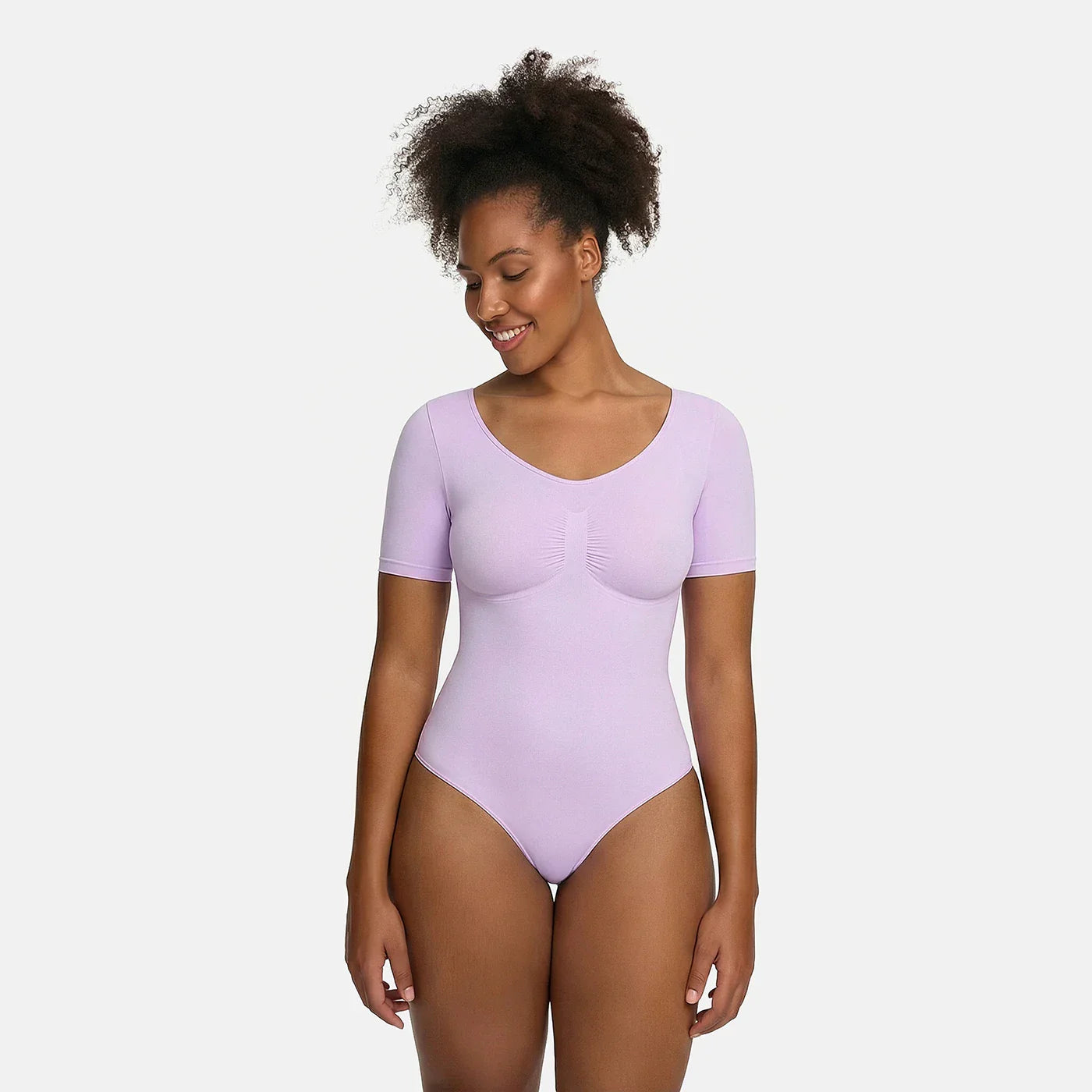 T-Shirt Bodysuit Sculpting Shapewear mit String