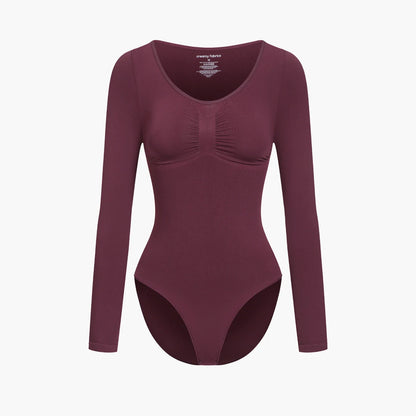 Bodysuit Sculpting Shapewear Longsleeve mit Slip