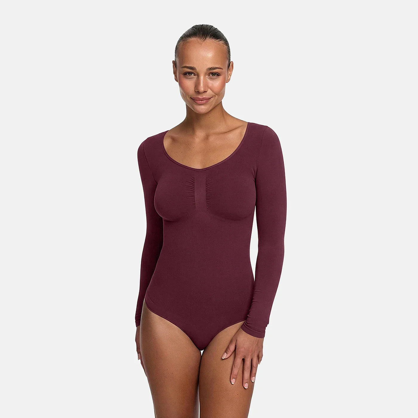 Bodysuit Sculpting Shapewear Longsleeve mit Slip