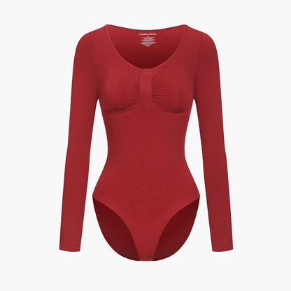 Bodysuit Sculpting Shapewear Longsleeve mit Slip