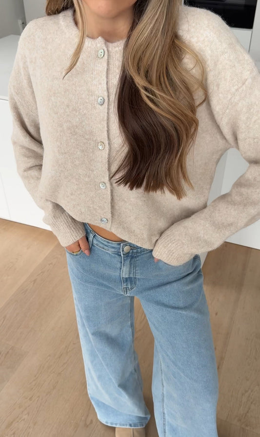 SIMPLE CARDIGAN CREAMY