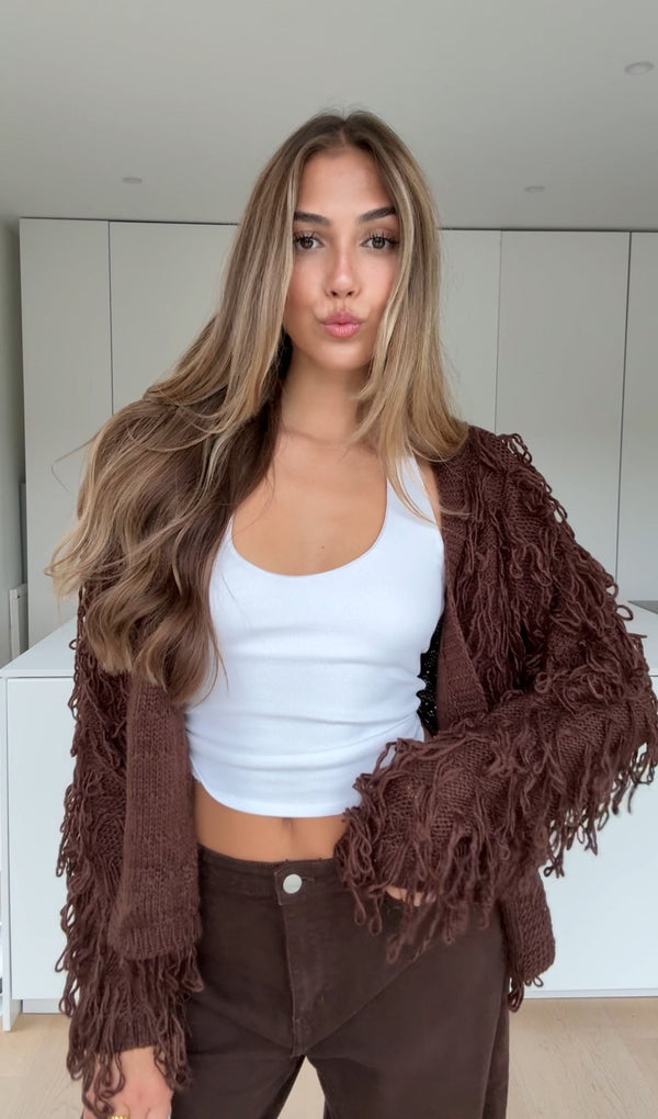 Lou Cardigan Chocolate