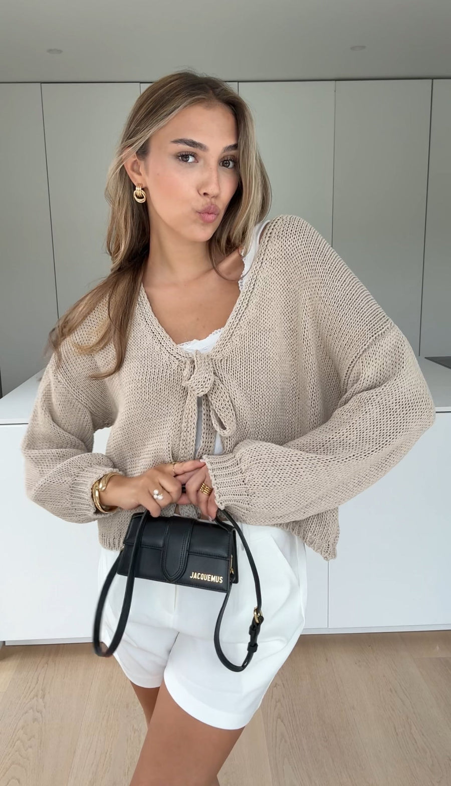Knot Cardigan Cinnamon