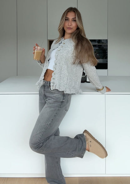 VOLANT CARDIGAN GREY