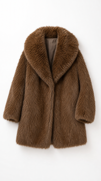 Oversize Kunstfell-Jacke