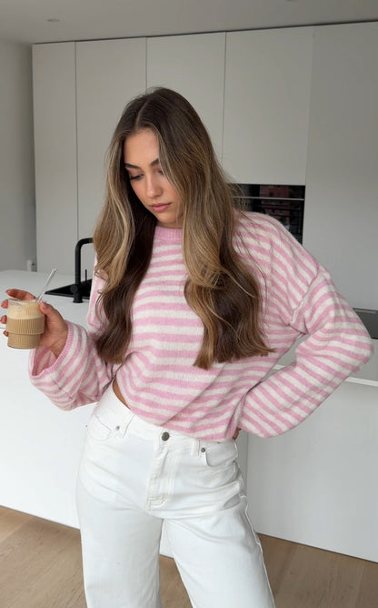 SOFT STRIPED PULLOVER COTTON