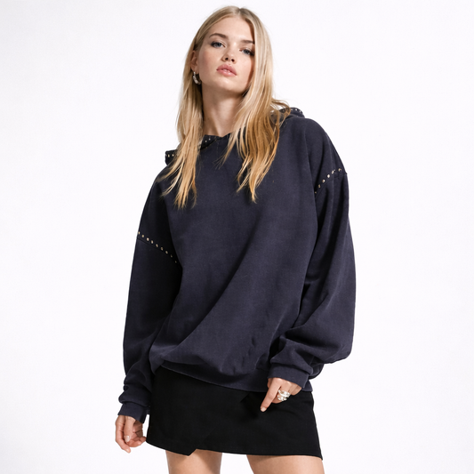 Lumeva - Sudadera con tachuelas