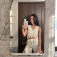 Carmen – Linen Two-Piece Cream