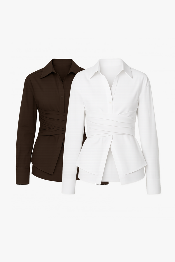 Bluse mit Taillenschnürung