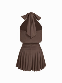 Valeria – Neckholder-Minikleid mit Schleife