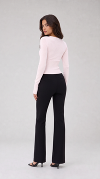 Cropped Strickjacke - Rosa