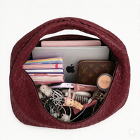 Shell Weave Maxi Bag Red