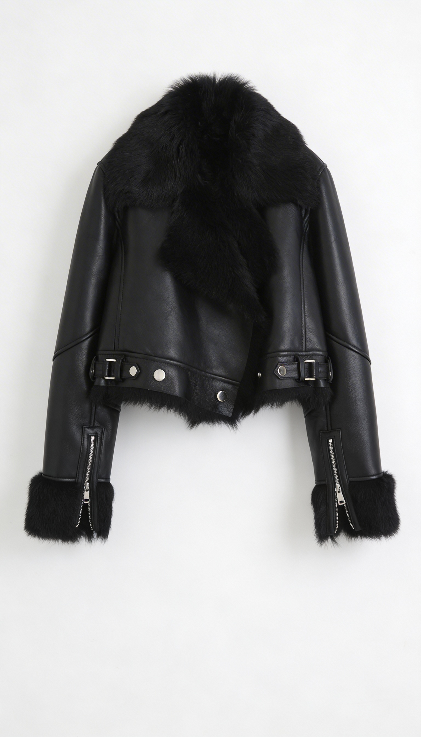 ONYX LEDERPELZ JACKE