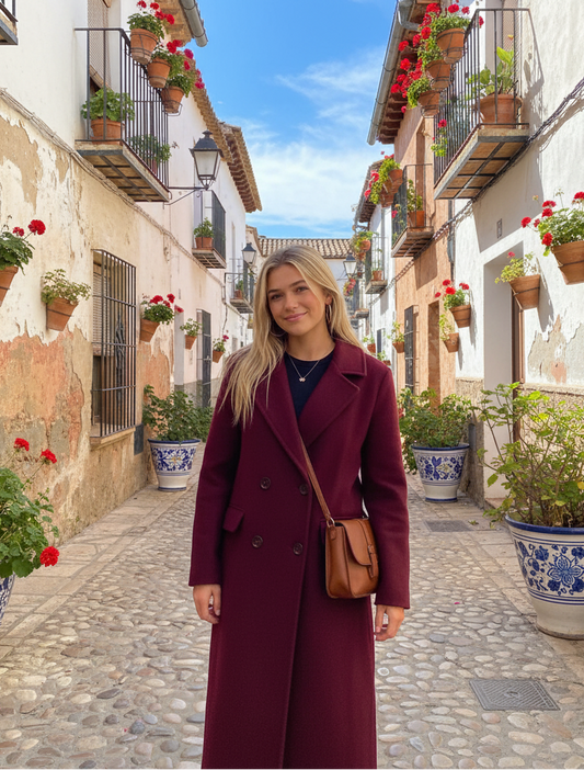 VITTORIA BORDEAUX MANTEL -VM