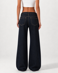 Low Waist Wide Leg –  Dark Blue