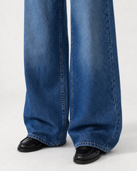 ⁠Low Waist Wide Leg – Rich Indigo