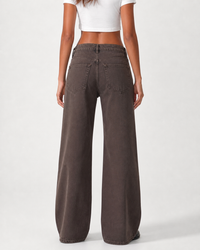 Low Waist Wide Leg – Mocha Brown