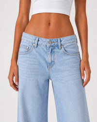 Low Waist Wide Leg – Baby Blue