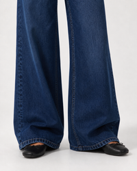 ⁠Low Waist Wide Leg – Deep Navy