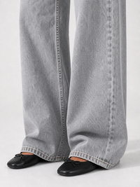 Low Waist Wide Leg – Washed Grey