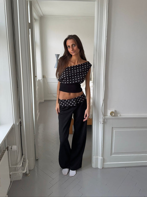 Chic Polka Dot Trousers